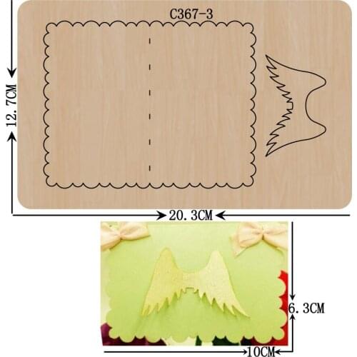 New Invitations, cards, envelopes Wooden die Scrapbooking C367-3 Cutting Dies