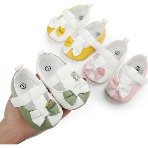 Charming And Cute Baby PU Leather Girl Shoes Bow Fringe Soft Soled Non-slip Footwear Crib Shoes
