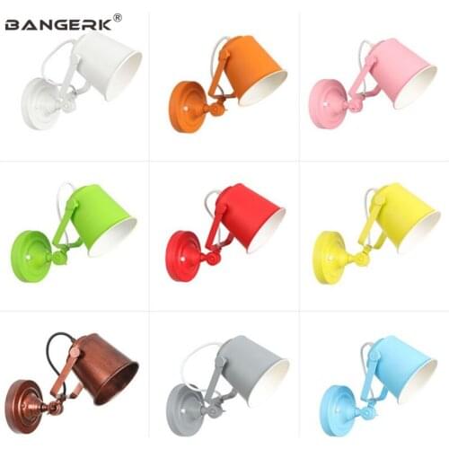 Industrial Wind Wall Light LED Modern Adjust Up And Down Iron Sconce Wall Lights Loft Decor Bedside Wall Lamp Home Lighting