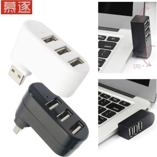 3 Port Multi 2,0 USB Hub Mini USB Hub High Speed Drehen Splitter Adapter Für Laptop Notebook Für PC Computer zubehör