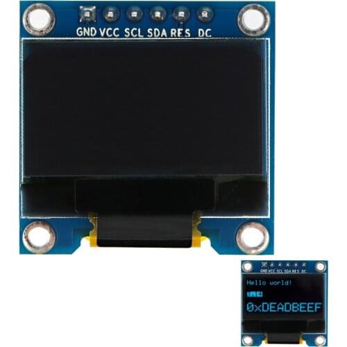SSD1306 0.96" 128 x 64 Blue OLED Screen Display Module OLED Board with I2C / 4SPI / 3SPI for Arduino