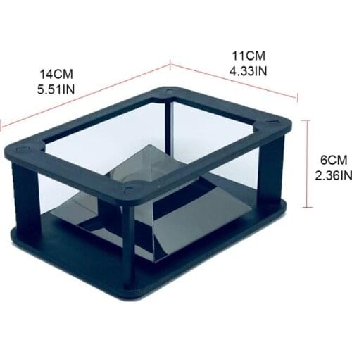 Universal Cell Phone 3D Hologram Py-ramid Display Projector Stand 360-Degree Images Cartoon Interaction R7UB