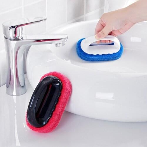 1PC Strong Decontamination Bath Brush Magic Sponge Tiles Brush kitchen Supplies Wash Pot Clean Brush Sponge Rub dropshipping
