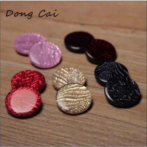 100pcs Multicolor Mosaic han edition Resin coat buttons accessories DIY manual material Suit dress coat buttons