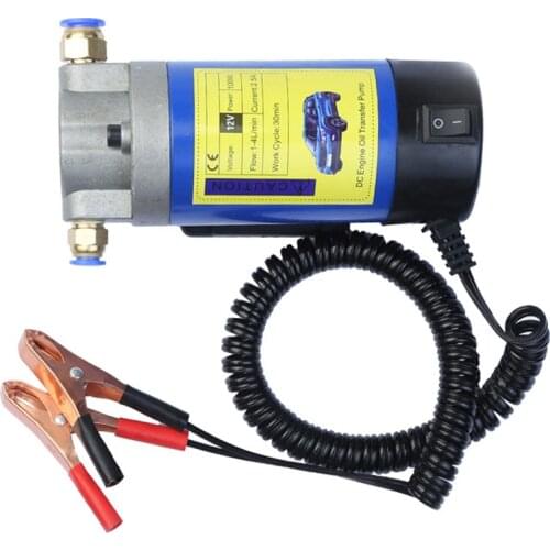12 V 100W Portable Electric Oil Transfer Extractor Fluid Suction Pump Siphon Tool for Car Motorbike