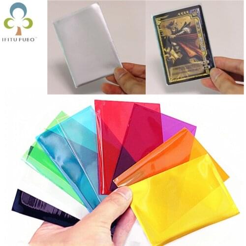 50Pcs 6.5*9cm Card Sleeve Cards Protector Killers of Three Kingdom Football Star Card Colorful Transparent Unsealed Game GYH