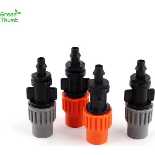 6sets Inner Dia 6mm Cooling Dust Removal Adjustable Mist Sprinkler With 4/7-6mm Hose Connector Drip Tape Watering Irrigation
