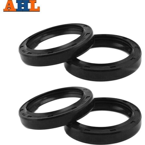 AHL 2 pairs Motorcycle Front Fork Damper oil seals for YAMAHA WR200 YZ125 FZR1000 XVS1100 XVS650 YZF600R Burgman Shock absorber