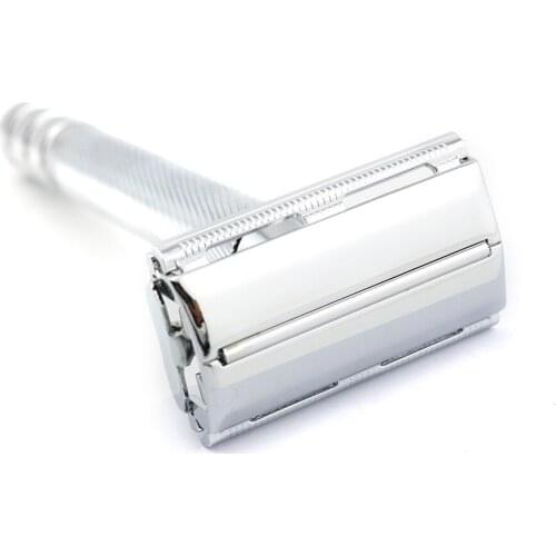 Double Edge Safety Razor Shaving Razor Manual Razor Classic Style Brass Long Anti Slip handle 9306-P WEISHI 1PCS/LOT NEW