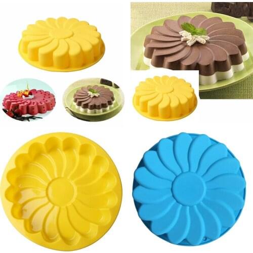 Large Silicone Mold Flower Baking Pan Cake Chocolate Jelly New Candy Soap Mould