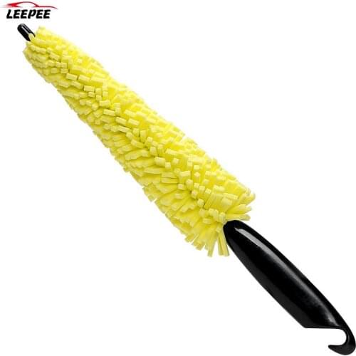 Vehicle Cleaning Brush Auto Scrub Brush Car Wheel Brush Wheel Rims Tire Washing Brush Plastic Handle Car Wash Sponges