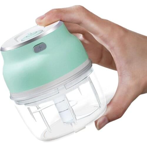 Electric Mini Food Garlic Vegetable Chopper Grinder Crusher Press For Nut Meat Fruit Rechargeable Onion Multi-function Processor