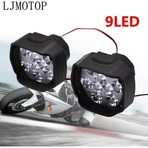 Motorcycle Headlight 6/9LED 10W Light Motorbike Fog Lamp Scooters Spotlight For Ducati 400 620 695 696 796 821 797 MONSTER SS800