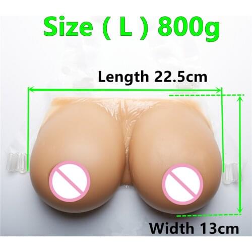 800g C Cup Suntan fake silicone breast cross dresser breast Silicone Mastectomy Breast Form false breasts / transvestite