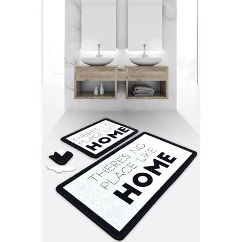 2 Pcs Modern Decoration Decor Door Rugs Home Floor Carpet For Doormat Bathroom Kitchen Living Room Anti-Slip Bath Mats Outdoor
