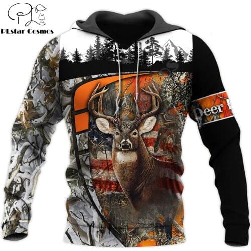 Beautiful Amazing Deer Hunting 3D Printed Unisex Deluxe Hoodie Men Sweatshirt Zip Pullover Casual Jacket Tracksuit KJ0298