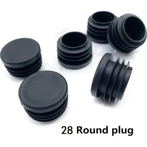 Dia 28mm Round Pipe Plug Foot Plug Chair Non-Slip Foot Cushion Plastic Plug Dust Plug Pipe Cap Rubber Plug