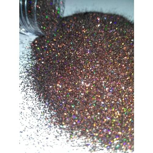 Nail 1 Jar 5g Coffee Laser Holographic Glitter Dark Brown Shiny Powdere Nail Glitter Powder for Gel Nail Art Chrome Pigment 705