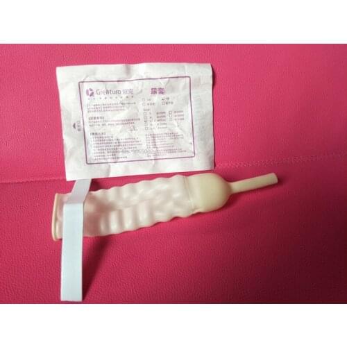 50pcs/5pcs 25mm/40mm/35mm male external catheter single use disposable condon urine collector Latex urine bag pick urinal bag