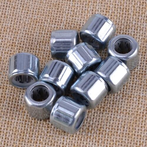 LETAOSK 10PCS Silver Octagonal One Way Clutch Bearing Needle Roller 1.4x0.8x1.2cm Fit For EasyMop HF081412 Replacement