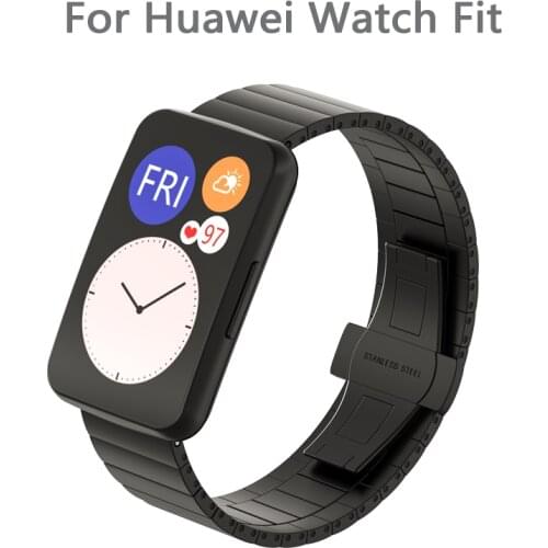 Metal Strap For Huawei watch fit smart watch Replacement Wristband Bracelet belt for Huawei Fit Smart Watch Chain strap