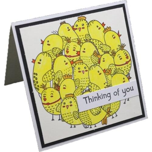 Cute Chick Clear Stamps/Seals For DIY Scrapbooking/Card Making/Album Decorative Silicone Stamp Crafts Birds