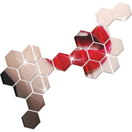 100pcs 3D Mirror Wall Sticker Round Mirror DIY TV Background Room Stickers Wall Decor Bedroom Bathroom Home Decoration pegatinas