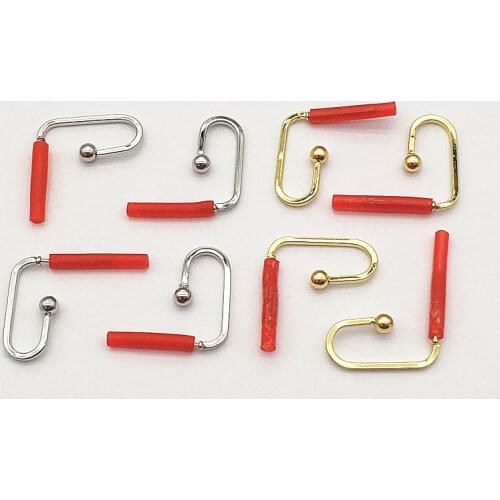 New arrival! 17x9mm 100pcs Zinc Alloy n-Shape Ear Stud for Handmade Earring DIY Parts Jewelry Findings & Components