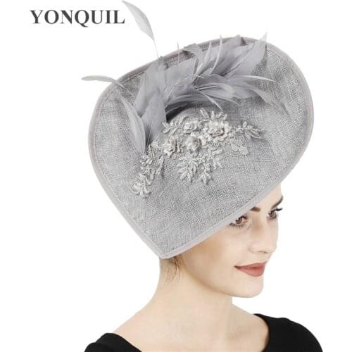 Bride Nice Wedding Hat Fascinators Women Elegant Ladies Chuch Derby Headpiece With Hair Clip Bridal Show Race Hair Accessory