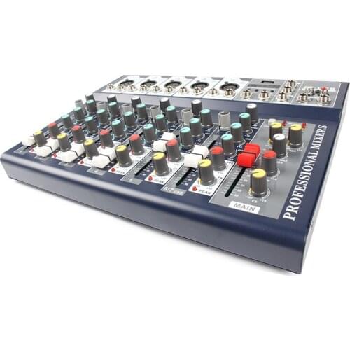 Mixer bluetooth usb mixing effect professional stage power amplifier computer live broadcast equipment tuning
