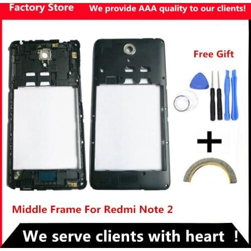 Q&Y QYJOY AAA Quality Middle Frame For Xiaomi Redmi Note 2 Middle Frame Housing Cover