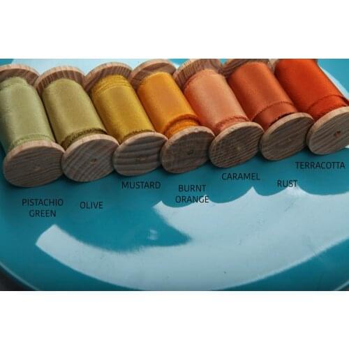 Hand torn ribbon, Hand dyed silk ribbon, Blush wedding ribbon with raw edge