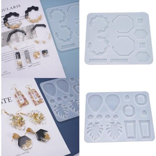 Earrings Casting Resin Mold Pendant Silicone Mould DIY Handmade Craft Jewelry Making Epoxy Modeling