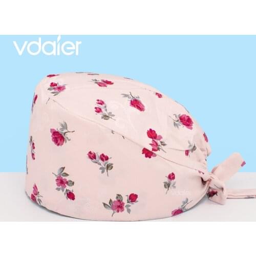 Adjustable medical cartoon pet hospital heart surgical doctor cap Doctor Nurse Scrub hats nursing cap