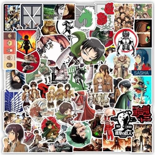 10/30/50PCS Anime Attack on Titan graffiti stickers car phone laptop indoor luggage graffiti waterproof decorative stickers