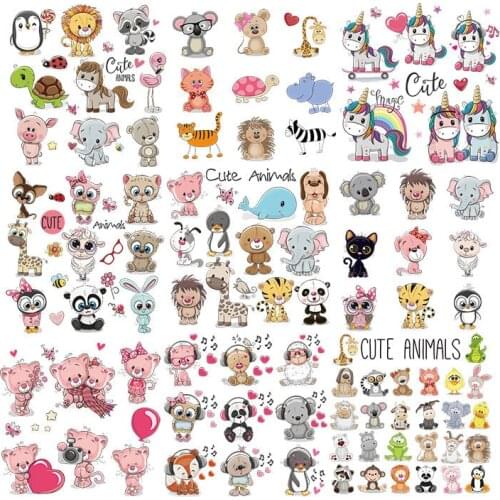 Childrens clothing Iron On Patches For Baby Shirt Clothes Heat Transfer Accessories Stickers Fashion Patches