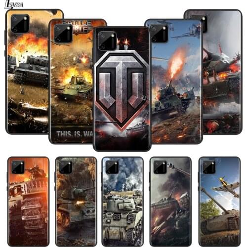 World Of Tanks For OPPO Realme Narzo 20 C2/3/11/12/15/17 X2 X3 X7 XT X50 Q2i V3 V5 V15 Pro Black Silicone Soft Phone Case