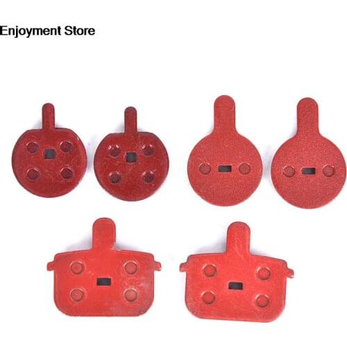 1Pair MTB Mountain Bike Cycling Red Copper Fiber Metal Disc Brake Pads for Bicycle Parts Accessories HOT
