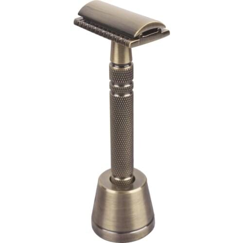 100% Brass Double Edge Safet Razor Blade Replaceable Wet Men Shaving Razors Classic Manual Shaver