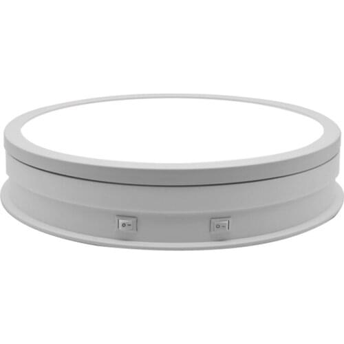 15/20/30CM Electric Rotating Display Stand With LED Light Stepless Dimming 360° Panorama Studio Shooting Photo Backdrop Base