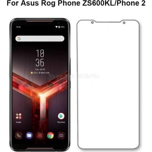 2.5D Glass Screen Protector For Asus Rog Phone ZS600KL Tempered Glass 9H HD Mobile Phone Film For ASUS Rog Phone 2 Glass Cover