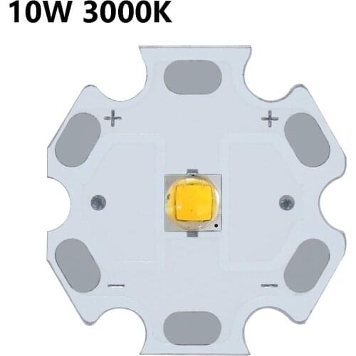 2PCS 18W 10W 1-3W 5W CREE XML XM-L T6 LED U2 10W Cold White Warm White UV LED Emitter Diode with 20mm PCB for DIY