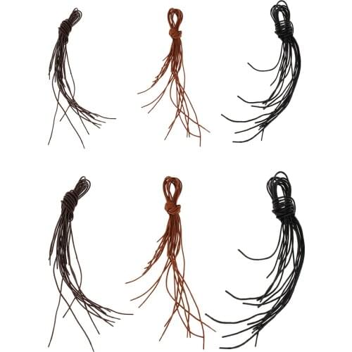 5/pack Vintage Round Waxed Cord Shoelace Leather Dress Shoe Laces 70cm 90cm
