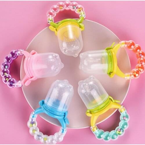 Baby Feeder cup nutritious fruits and vegetables bite bell ring consisting fruit chew toy Baby Feeding Cup Nipple Soother Bottle