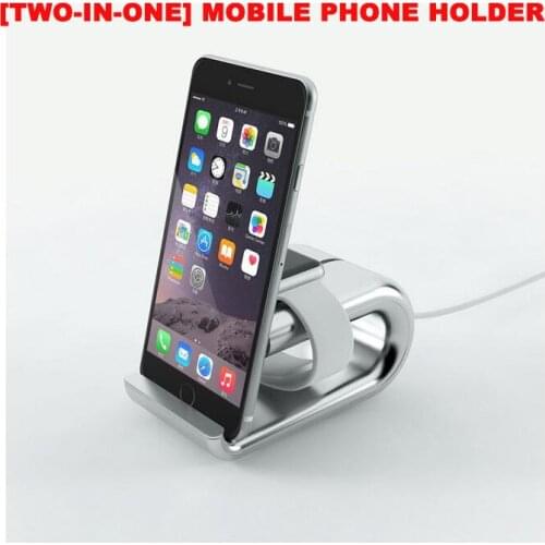 Two-in-one Use At The Same Time Creative Lazy Acrylic Watch Charging Stand, Multifunctional New Mobile Phone and Tablet Stand