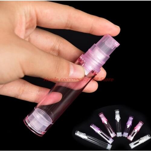 New Plastic Refillable Perfume Bottle With Spray Empty Cosmetic Containers With Atomizer Cap For Travel Essential Oil Perfume