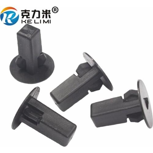 KE LI MI 50Pcs For Toyota fender lined 13.5mm Fixed Fastener Screw Grommet Clamp Retainer Auto Plastic Clips