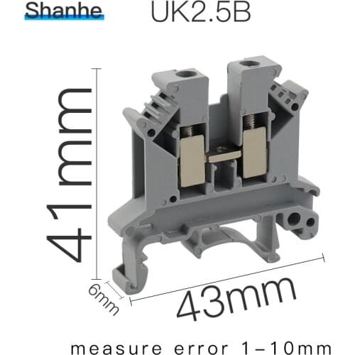 UK2.5B Screw Ground Terminal Block