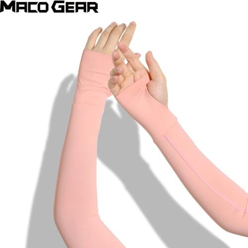 Compression Arm Sports Outdoor Sleeves Arm Warmers Cover Sun Protection Cooling Cycling Running Volleyball Armbands Cuff Women
