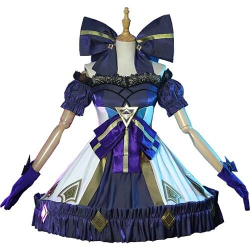 Game LOL Gwen Cosplay Costume Set Halloween Christmas Costumes for Adults Deguisement for Carnaval